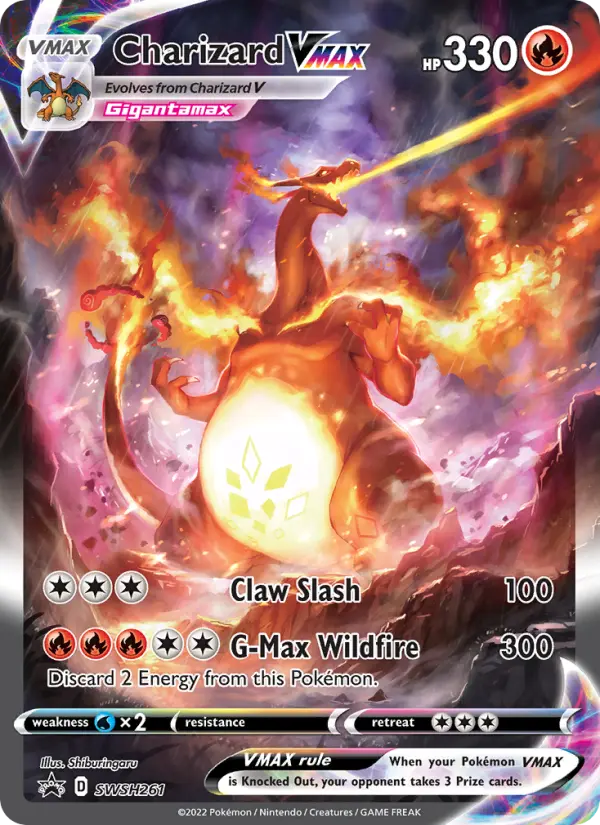 Charizard VMAX – Cartas de promoción ESES SWSH261